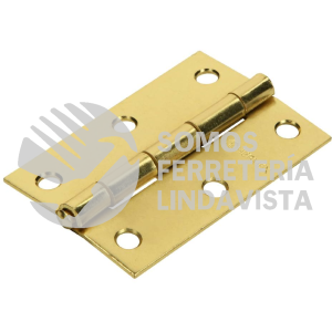 43196 BR-301 BISAGRA RECTANGULAR 3" ACERO LATONADO HERMEX