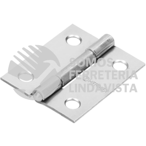 43186 BR-150 BISAGRA RECTANGULAR 1-1/2" ACERO PULIDO HERMEX