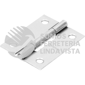 43187 BR-200 BISAGRA RECTANGULAR 2" ACERO PULIDO HERMEX