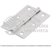 43191 BR-400 BISAGRA RECTANGULAR 4" ACERO PULIDO HERMEX