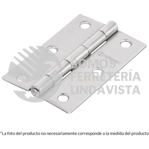 43191 BR-400 BISAGRA RECTANGULAR 4" ACERO PULIDO HERMEX