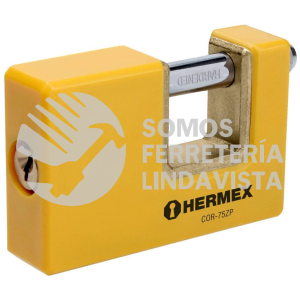 23524 COR-75ZP CANDADO ANTIPALANCA 75 MM CUERPO METALICO HERMEX
