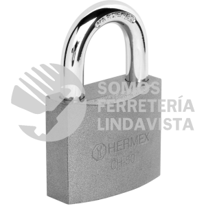 43317 CH-50 CANDADO DE HIERRO 50 MM GANCHO CORTO EN CAJA HERMEX