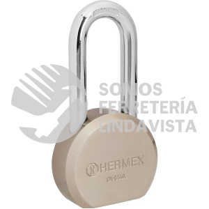 43337 CA-65LQ CANDADO REDONDO 65MM GANCHO LARGO LLAVE DE PUNTOSBLISTER HERMEX