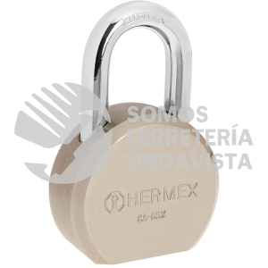 43338 CA-65X CANDADO REDONDO 65MM GANCHO CORTO LLAVE TETRA BLISTER HERMEX