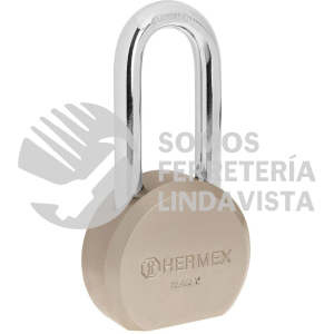 43339 CA-65LX CANDADO REDONDO 65MM GANCHO LARGO LLAVE TETRA BLISTER HERMEX