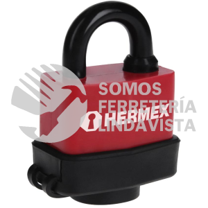 43368 CMR-50 CANDADO LAMINADO RECUBIERTO DE PLASTICO 50MM BLISTER HERMEX