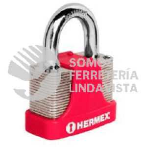 43345 CM-64 CANDADO CUERPO DE ACERO LAMINADO HERMEX