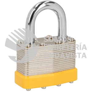 20504 CM-45P CANDADO LAMINADO 45MM GANCHO CORTO BLISTER HERMEX