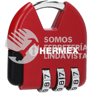 43351 CMA-4C CANDADO MALETERO DE COMBINACION 36 MM BLISTER HERMEX