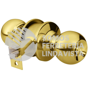 43473 CEPO-11R CERRADURA TIPO ESFERA PARA RECAMARA LATON BRILLANTE HERMEX
