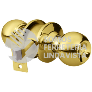 43471 CEPO-11B CERRADURA TIPO ESFERA PARA BAÑO LATON BRILLANTE HERMEX