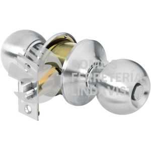 43464 CEPO-31R CERRADURA TIPO ESFERA PARA RECAMARA CROMO MATE HERMEX