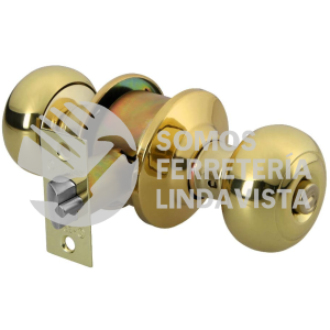 43458 CEPO-12R CERRADURA TIPO OVAL PARA RECAMARA LATON BRILLANTE HERMEX