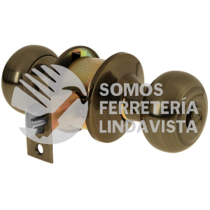 43455 CEPO-22R CERRADURA TIPO OVAL PARA RECAMARA LATON ANTIGUO HERMEX
