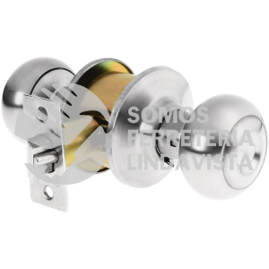43451 CEPO-32E CERRADURA TIPO OVAL PARA ENTRADA CROMO MATE HERMEX