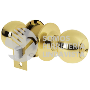 23566 BAL-LB-BP CERRADURA TIPO ESFERA CILINDRICO BAÑO BRILLANTE HERMEX