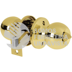 23661 BALT-LB-BP CERRADURA TIPO ESFERA TUBULAR BAÑO BRILLANTE HERMEX