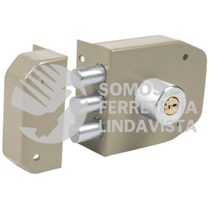 43488 CS-93 CERRADURA DE SOBREPONER 3 BARRAS INSTALA-FACIL LLAVE PUNTOS HERMEX