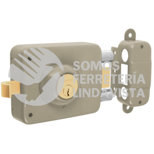 43482 CS-90D CERRADURA SOBREPONER DER 2 BARRAS CLASICA LLAVE TRADICIONAL HERMEX