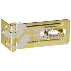 43740 POCL-325 PORTACANDADO DE ACERO LATONADO 3-1/4" HERMEX