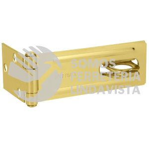 43745 POCL-450 PORTACANDADO DE ACERO LATONADO 4-1/2" HERMEX