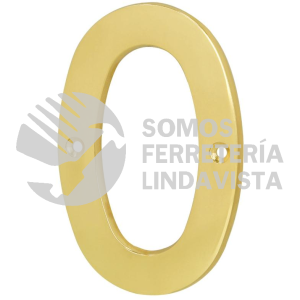 43678 NUCH-0 NUMERO DE LATON SOLIDO DE 4" NO.0 HERMEX