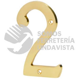 43680 NUCH-2 NUMERO DE LATON SOLIDO DE 4" NO.2 HERMEX