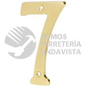 43685 NUCH-7 NUMERO DE LATON SOLIDO DE 4" NO.7 HERMEX