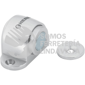 43782 TOMA-3 TOPE PARA PUERTA MAGNETICO ACABADO CROMO HERMEX