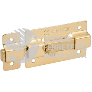 43725 PAL-36 PASADOR DE BARRA PLANA 3" ACABADO LATON HERMEX