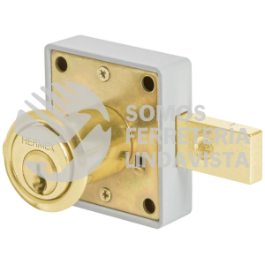 43568 CM-26L CERRADURA PARA MUEBLE MODELO 26 LATON HERMEX
