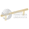43829 JAL-0322 JALADERA DE 128MM ESTILO "CILINDRO" ACABADO LATON BRILLANTE HERMEX