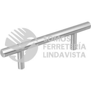 43828 JAL-0311 JALADERA DE 96MM ESTILO "CILINDRO" ACABADO NIQUEL SATINADO HERMEX