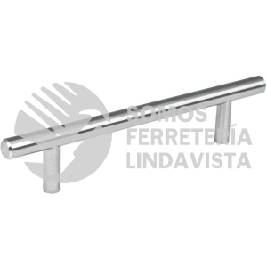 43827 JAL-0312 JALADERA DE 128MM ESTILO "CILINDRO" ACABADO NIQUEL SATINADO HERMEX