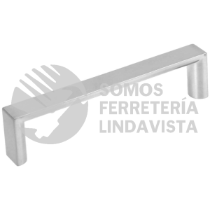 43901 JAL-0911 JALADERA DE 96MM ESTILO "ANDAMIO" ACABADO NIQUEL SATINADO HERMEX