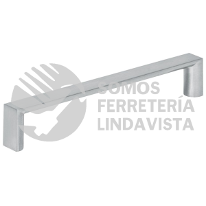 43902 JAL-0912 JALADERA DE 128MM ESTILO "ANDAMIO" ACABADO NIQUEL SATINADO HERMEX