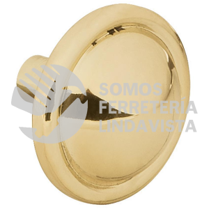 43818 PER-042 PERILLA ESTILO "BARROCO" ACABADO LATON BRILLANTE HERMEX