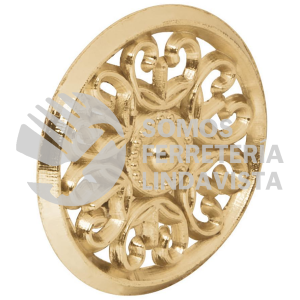 43816 PER-052 PERILLA ESTILO "COLONIAL" ACABADO LATON BRILLANTE HERMEX