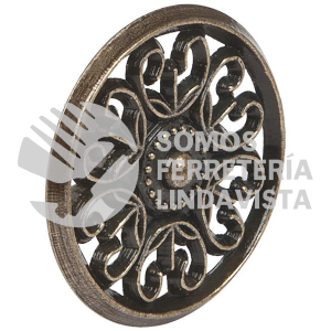 43817 PER-053 PERILLA ESTILO "COLONIAL" ACABADO LATON ANTIGUO HERMEX