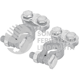 23041 TEBA-2 BLISTER 2 TERMINALES PLOMO POSTE SUPERIOR P/BATERIA PRETUL