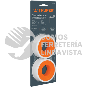 12522 CTF-1/2B BLISTER CON 2 CINTAS SELLA ROSCAS 1/2" X 7 M USO GENERAL TRUPER