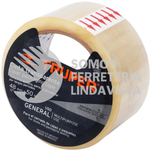 12555 CTR-50 CINTA DE EMPAQUE 48 MM X 50 M TRANSPARENTE TRUPER