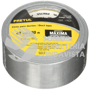 20529 CDU-30P CINTA PARA DUCTO 30M X 48MM ESPESOR 0.16MM PRETUL
