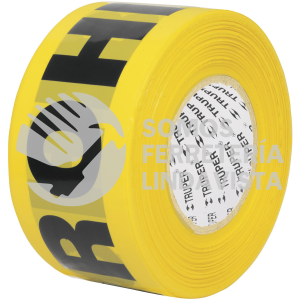 12579 CIDE-303 ROLLO DE 305 M DE CINTA DELIMITADORA "PROHIBIDO" TRUPER