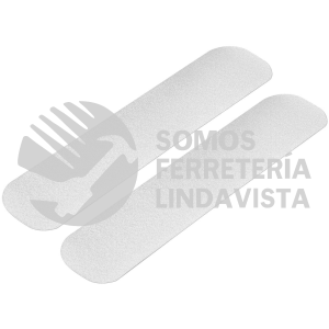 12531 CIA-02B TARJETA 6 TIRAS 23CM ANTIDERRAPANTES BLANCAS 50MM C/ABRASIVO TRUPER