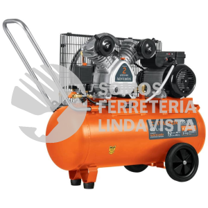 19391 COMP-60LB-D COMPRESOR DE AIRE LUBRICADO DE BANDA 60 LTS DUAL TRUPER