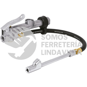 19028 INFCA INFLADOR CALIBRADOR DE CABEZA DOBLE PROFESIONAL 1/4 NPT TRUPER