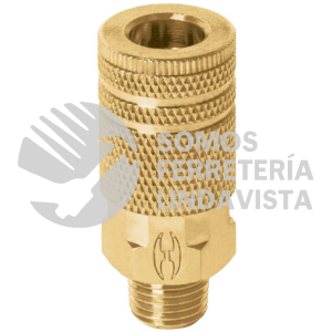 19085 COPLE-MA-1/4 COPLE DE LATON CUERDA 1/4 NPT MACHO TRUPER