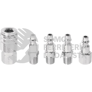 27021 CORAL-5P JUEGO DE 4 CONECTORES Y 1 COPLE PARA COMPRESOR PRETUL